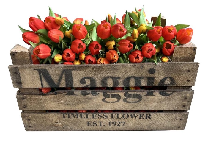 Konstblomma Tulpan Orange 5-pack